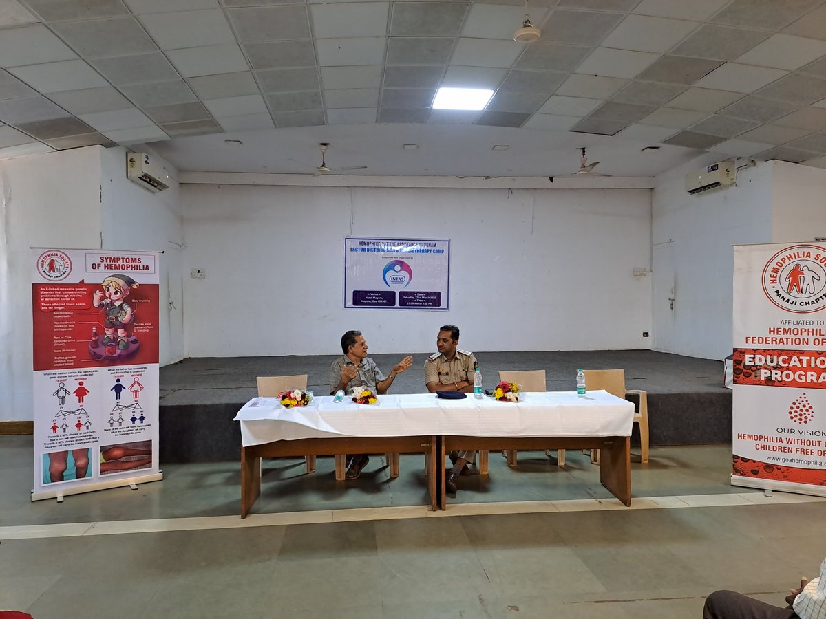Date:** March 22, 2025  
**Hemophilia Society Panaji Chapter <a href="/GoaHemophilia/">Goa.Hemophilia</a> and Intas Foundation Organized Factor Distribution and Physiotherapy Program**  

The Hemophilia Society Panaji Chapter, in collaboration with Intas Foundation, organized a Factor Distribution and