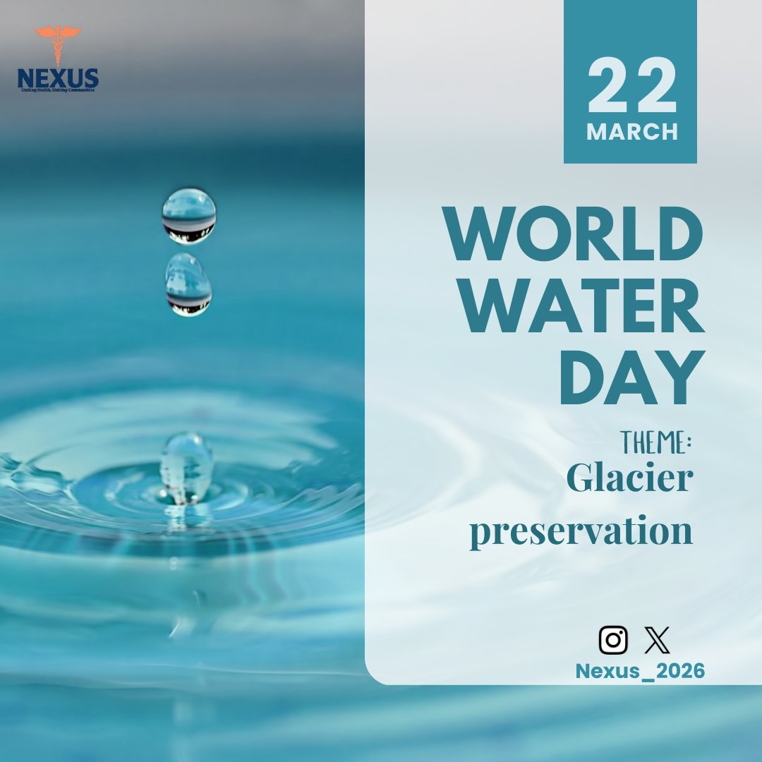 Nexus_2026's tweet image. "Protect Our Glaciers, Preserve Our Future! ❄️💧 Climate action today secures water for tomorrow. #GlacierProtection #WorldWaterDay #WaterForPeace"