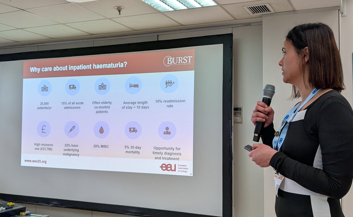 BURST Urology (@bursturology) on Twitter photo BURST @ #EAU25 continues with <a href="/NikitaB0709/">Nikita Bhatt</a> updating us on WASHOUT — our international study shaping the future of haematuria pathways 🩸
📍 Room A6.1 | #UroSoMe BURST @ #EAU25 continues with <a href="/NikitaB0709/">Nikita Bhatt</a> updating us on WASHOUT — our international study shaping the future of haematuria pathways 🩸
📍 Room A6.1 | #UroSoMe