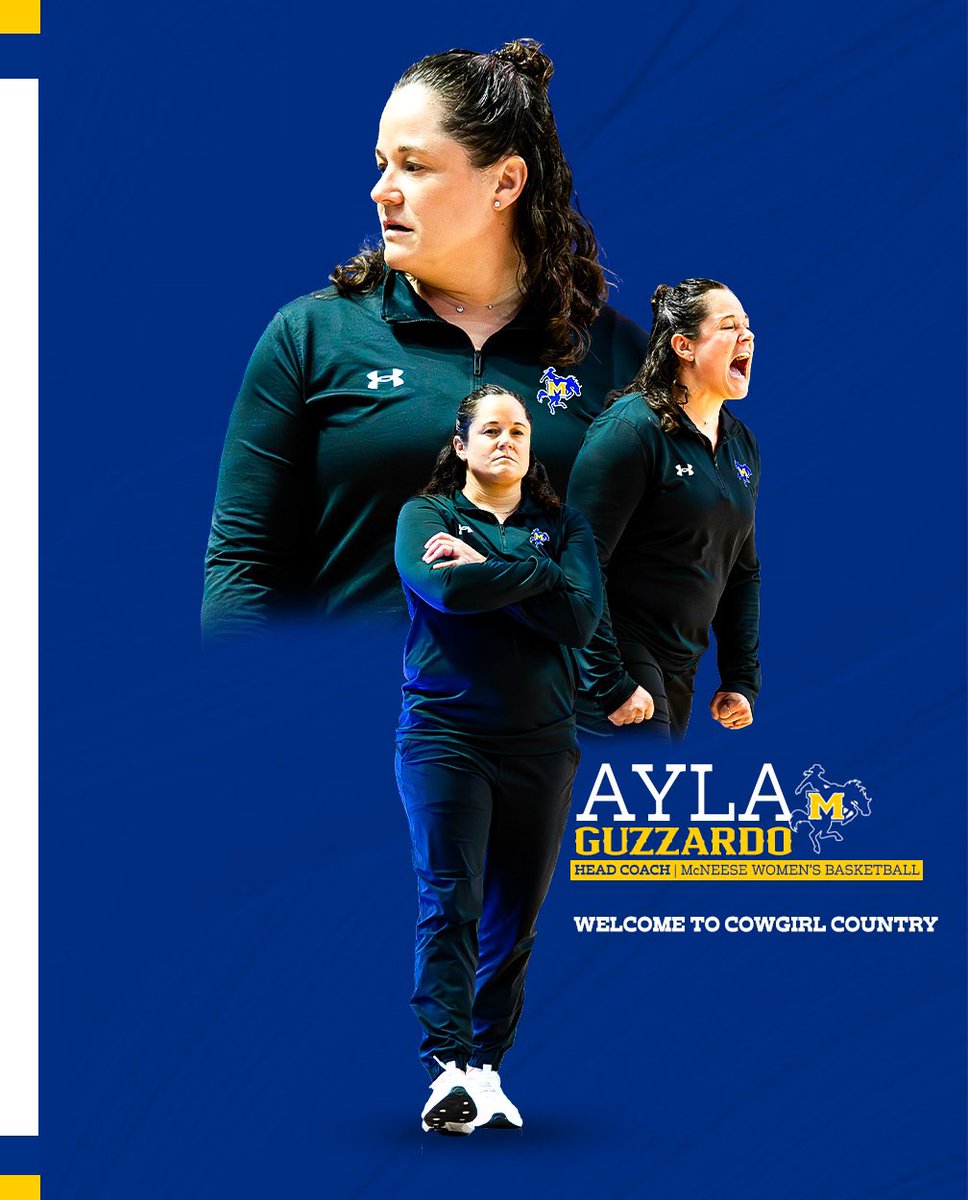 McNeeseWBB's tweet image. Championship mindset. Proven success.

Two-time Southland Champion. Two-time Southland Coach of the Year. Welcome Coach Guzzardo to Cowgirl Country🤠

#GeauxPokes