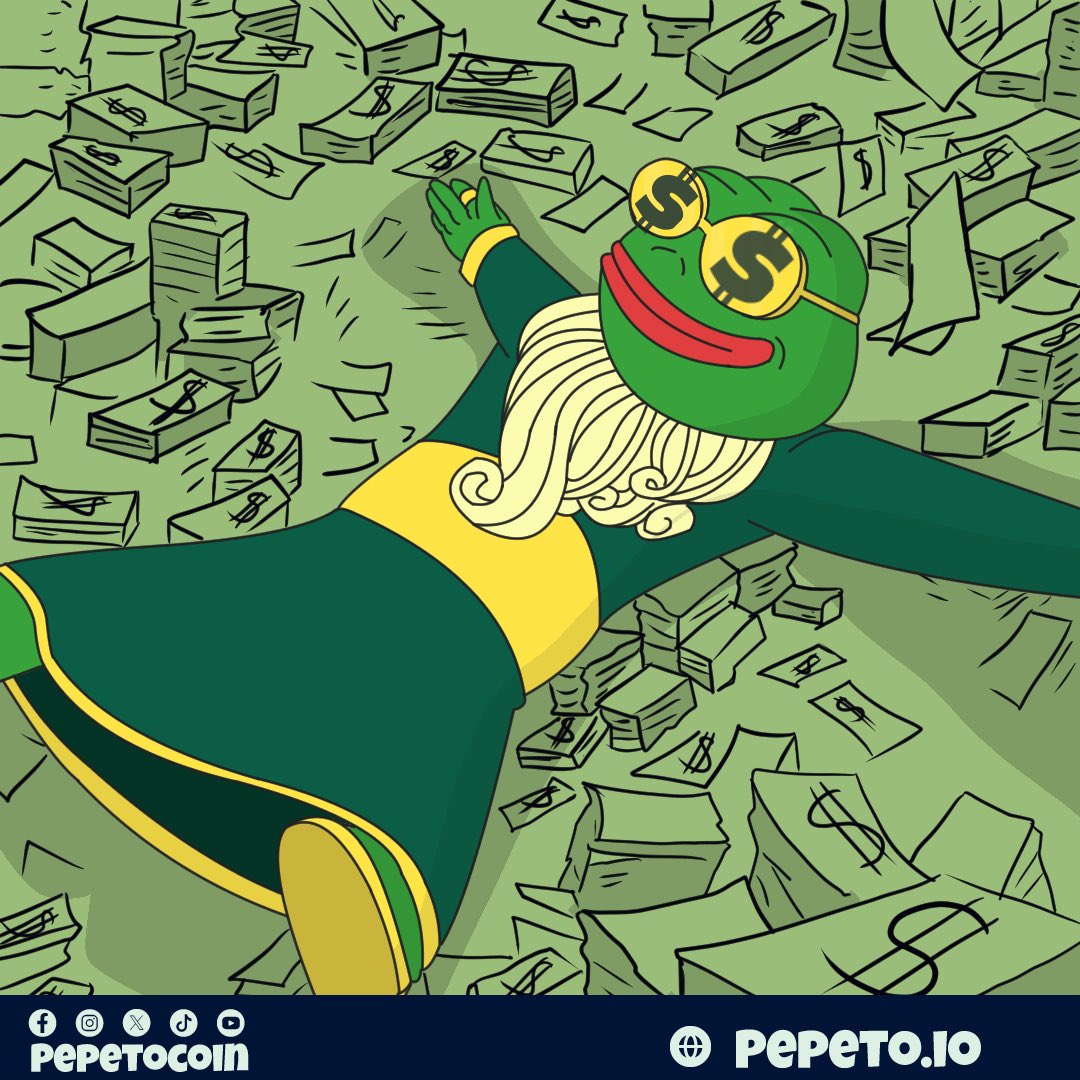 Pepetocoin's tweet image. Smart investments are built on patience, not panic. Avoid FOMO, stay calm, and wait for the right moment to strike - $PEPETO, the God of frogs.