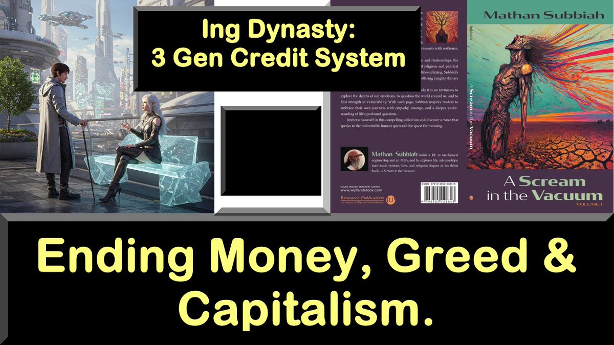 FOSSianistX13's tweet image. youtu.be/ABXU5ve93PU

Ing Dynasty | 3-Generations Credit System | Ending Money, Greed and Capitalism

#IngDynasty #CreditSystem #NoMoney #Capitalism #FutureEconomy #EconomicEquality #AI #SocialJustice