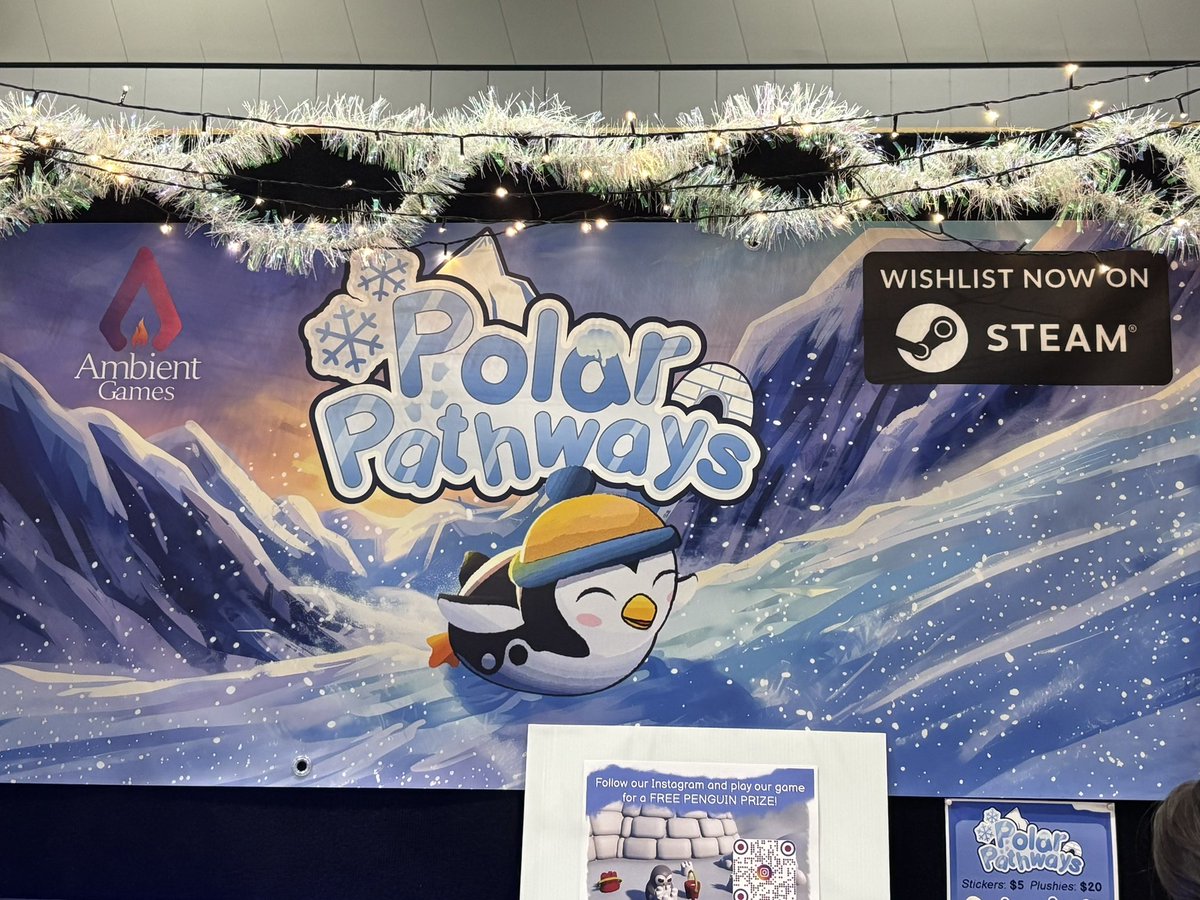KooperAmused's tweet photo. @TheGameExpo Checking out the #indiegames and particularly @ambientgamesaus and Polar Pathways because PENGUINS!! And also the devs and team were lovely but also PENGUINS 🐧🤩
And the game has a wholesome and cozy vibe but also PENGUINS 🐧😍 https://t.co/mwqQILxKR6
