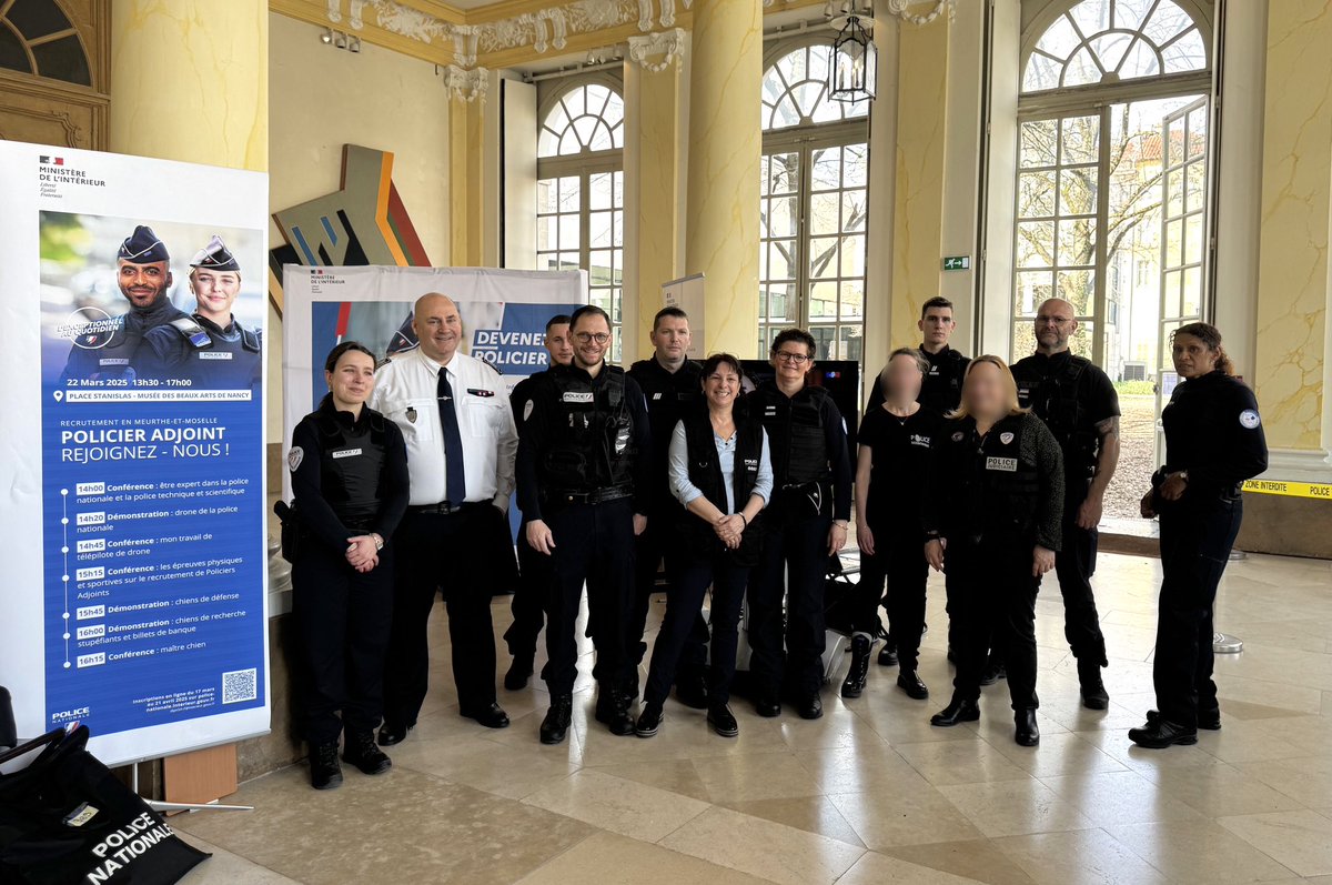 Police Nationale 54 (@policenat54) on Twitter photo 🚨Venez nous rencontrer dès maintenant et jusqu’à 17h au musée des beaux arts de #Nancy ! Découvrez les métiers de la <a href="/PoliceNationale/">Police nationale</a>. On vous attend ! #Recrutement 🚨Venez nous rencontrer dès maintenant et jusqu’à 17h au musée des beaux arts de #Nancy ! Découvrez les métiers de la <a href="/PoliceNationale/">Police nationale</a>. On vous attend ! #Recrutement