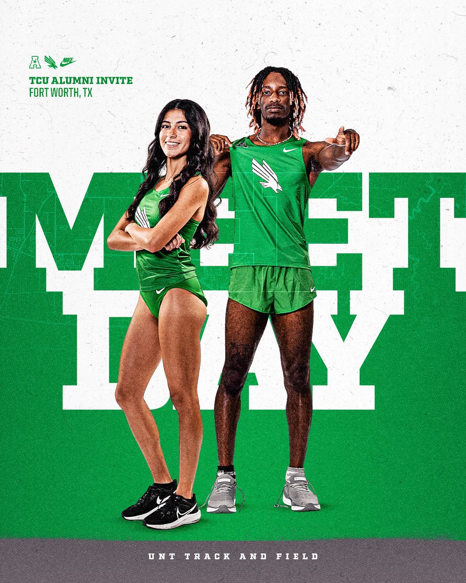 Outdoor season is upon us ☀️

👟 TCU Alumni Invite
📍 Fort Worth, Texas
⏱️ Results (live.ntxtiming.com/meets/670990/e…)

#GMG🦅