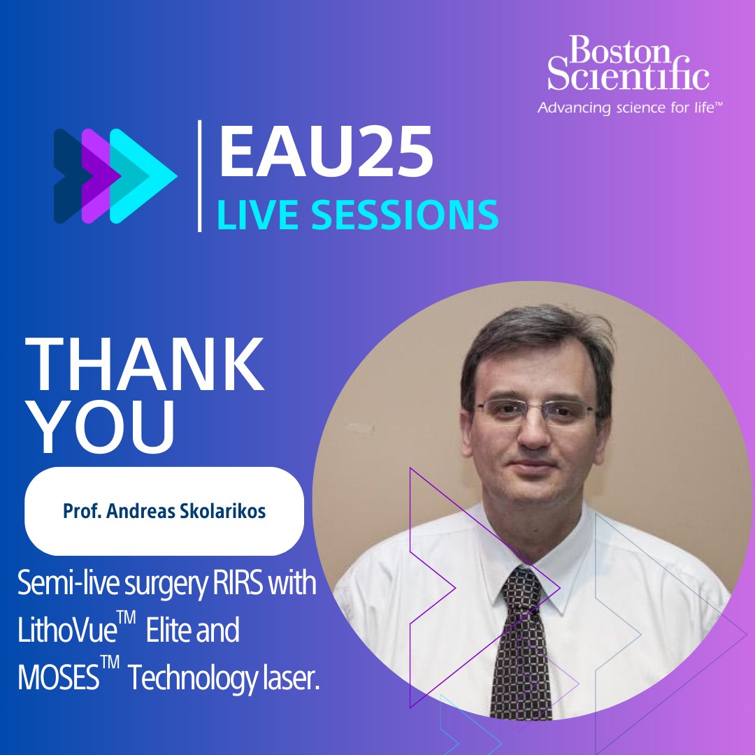 Boston Scientific EMEA - Urology (@bscemea_urology) on Twitter photo Thank you, Prof. <a href="/SkolarikosAndre/">Andreas Skolarikos</a>!
Your surgery demonstration of RIRS with LithoVue™️ Elite and MOSES™️ Technology at #EAU25 was an outstanding showcase of innovation in Stone Management.
We’re grateful for your expertise in advancing urology care.
#AdvancingUrology #BSCEMEA Thank you, Prof. <a href="/SkolarikosAndre/">Andreas Skolarikos</a>!
Your surgery demonstration of RIRS with LithoVue™️ Elite and MOSES™️ Technology at #EAU25 was an outstanding showcase of innovation in Stone Management.
We’re grateful for your expertise in advancing urology care.
#AdvancingUrology #BSCEMEA