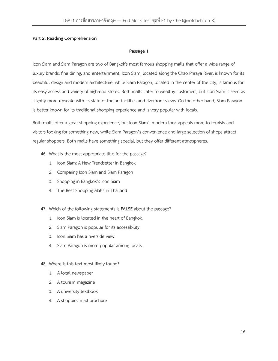 chestudygroup's tweet photo. 📣 📖 แจก Full Mock Test TGAT1 การสื่อสารภาษาอังกฤษ 
(60 ข้อ —โครงสร้างข้อสอบตาม TCAS)

ใครสนใจฉบับเต็ม DM เพื่อเข้ากลุ่มติว Line OpenChat ได้ครับ https://t.co/yvtyyatD5g