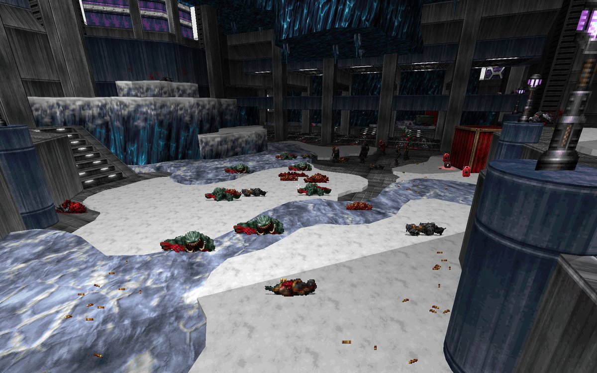 HYPERSTRANGE's tweet image. Spring is coming, the snow is melting, as always revealing a lot of dog shit and mutilated bodies. 🌞

Wait what?

#ScreenshotSaturday #Supplice #Gzdoom