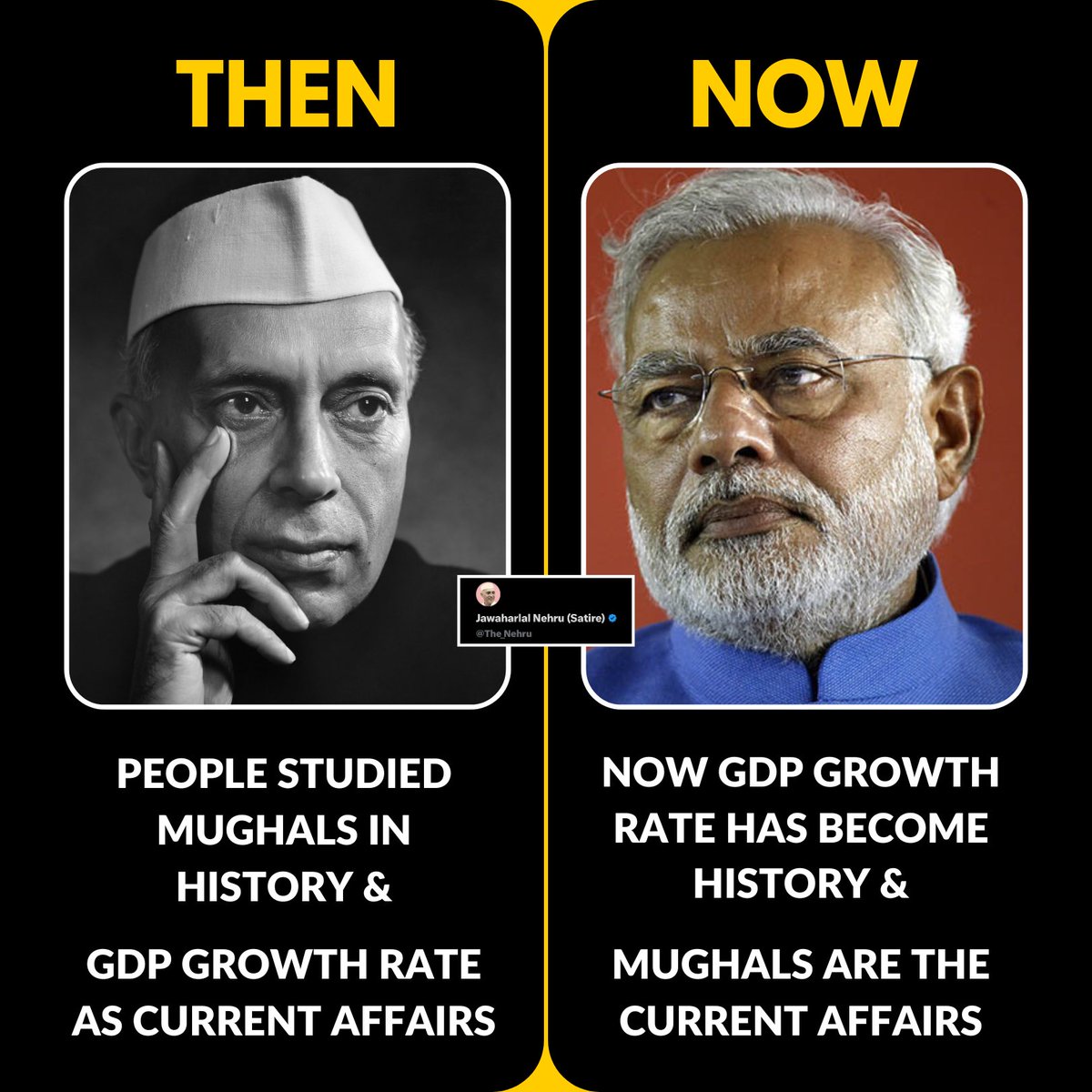 Jawaharlal Nehru (Satire) tweet media