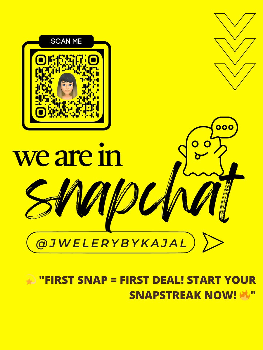 jwellerybykajal's tweet photo. 🔥 "We’re LIVE on #SNAPCHAT  ! Start a Snapstreak with us &amp; unlock EXCLUSIVE deals on our #jewellery!
#KKRvRCB https://t.co/h3y1UmX2jj