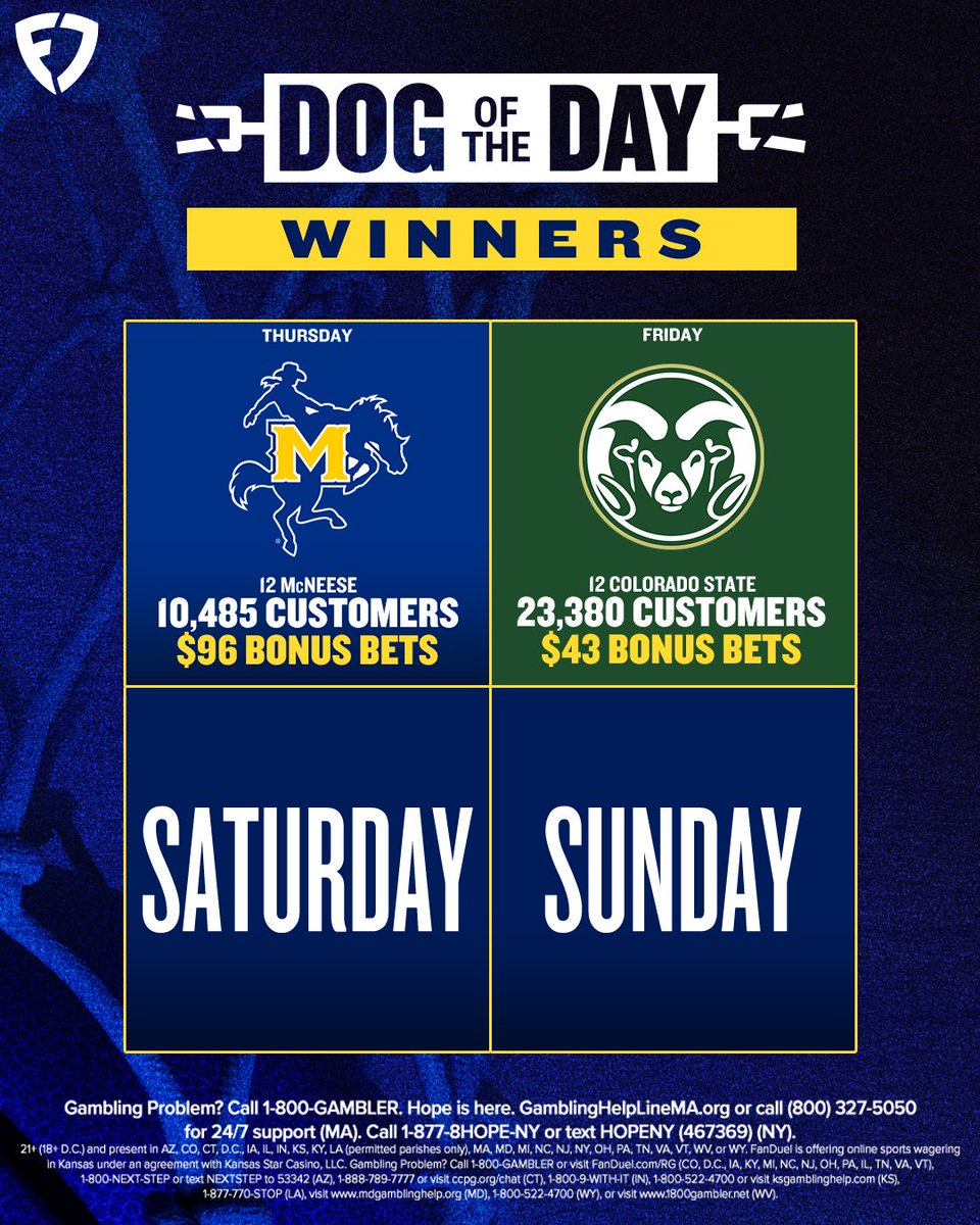 FanDuel Sportsbook tweet media