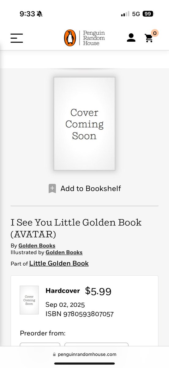 mdewater's tweet photo. @PaoloMRivera @mattkaufenberg @HwangGwangin Just want to point out, it’s very common for Golden Books to use a generic placeholder name until closer to or after release.

I think the precedent of assuming AI when it very likely isn’t is something we should all be careful about. https://t.co/tBwQNxbfd3