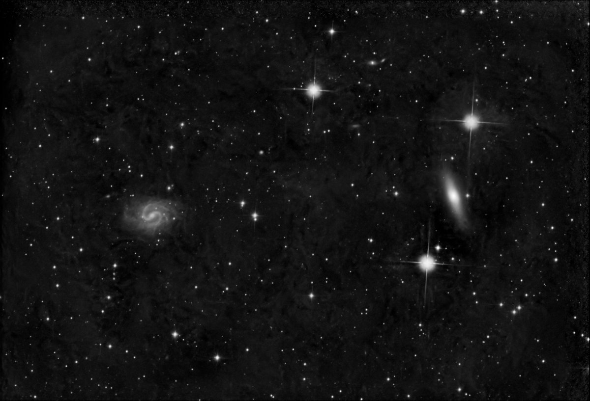 guanhu2021's tweet photo. NGC4535 Lost Galaxy 失われた銀河
NGC4526を添えて…
自宅から撮影しました📷🔭 #R200SS #エクステンダーPH #ASI294MCpro #IR640proII #EQ6Rpromount #NINA #Siril #Graxpert #Starnet++ #GIMP #NGC4535 #4526 https://t.co/jHKDl3CAlP