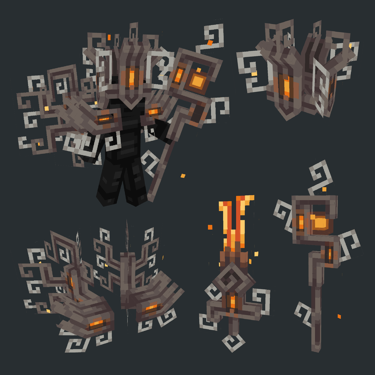 w11shes's tweet photo. Creaking cosmetics

#minecraft #lowpoly #pixelart #blockbench https://t.co/Go9tWNTbOU