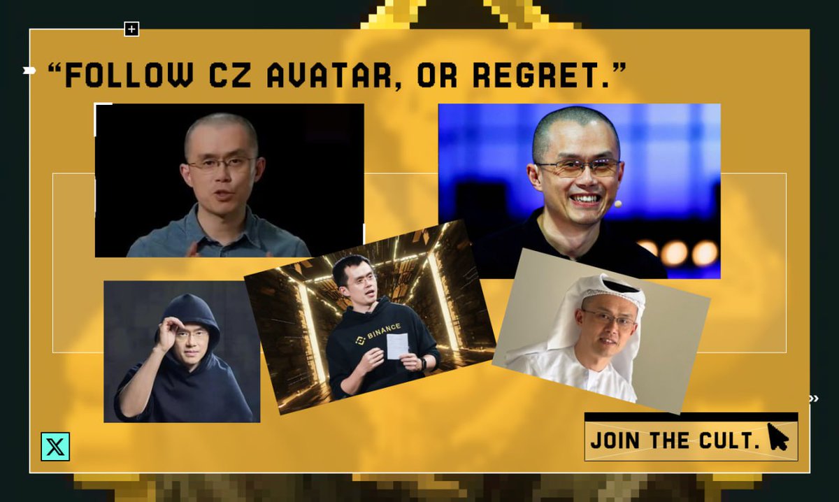 CZ_Avatar's tweet photo. Join @CZ_Avatar cult https://t.co/Y1z0YEKQpF
