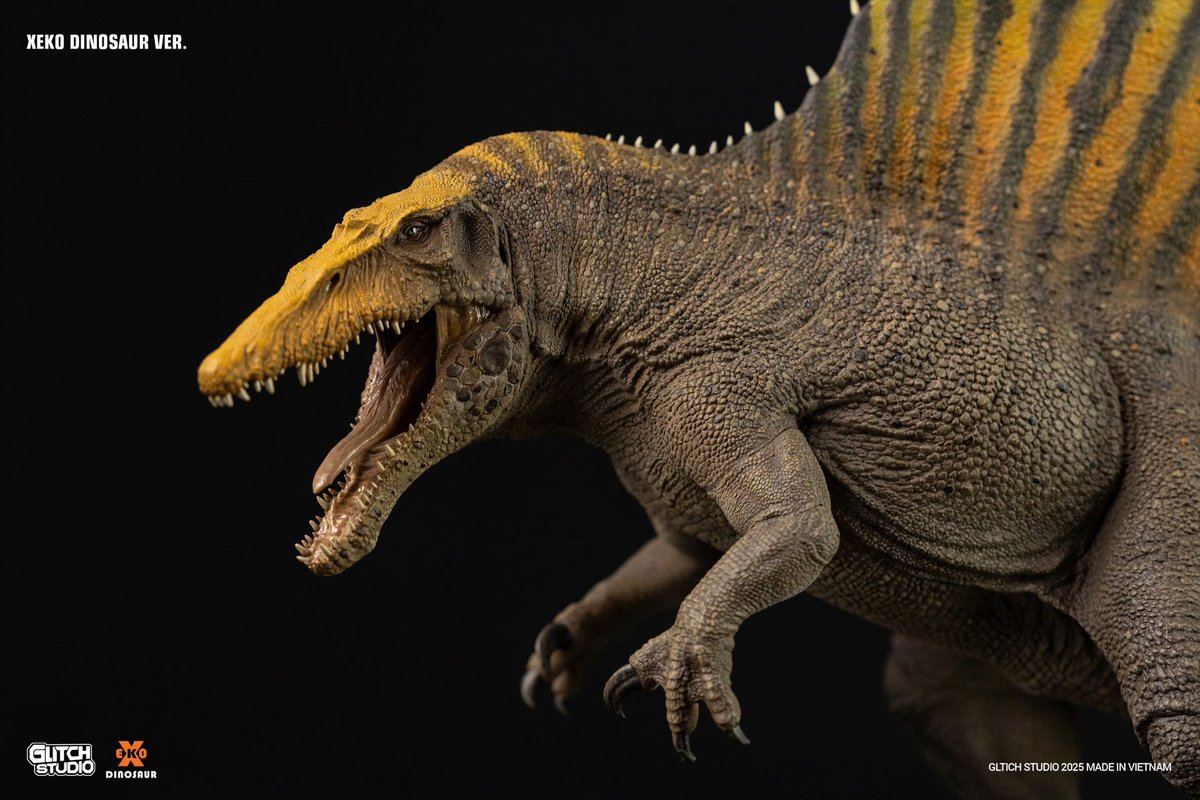 ThaoTran26348's tweet photo. she is here! all the efforts of great artists have brought her to life in the most perfect way! More information and order link in the comments! 🔥🔥🔥🦖🦖🦖
#JurassicWorldRebirth #spinosaurus #JurassicWorldRebithSpinosaurus #fanart #3Dmodelkit #Statue #Glitchstudio https://t.co/r3PLMl7aWD