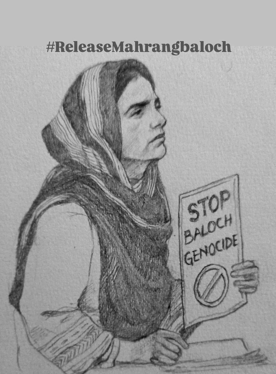 Raziq_baloch97's tweet image. ماہرنگ ایک سوچ ہے اور سوچ قید نہیں رہ سکتے۔
#ReleaseMahrangBaloch
#StopBalochGenocide
#QuettaBleeds
#QuettaMassacre
#BalochistanIsBleeding