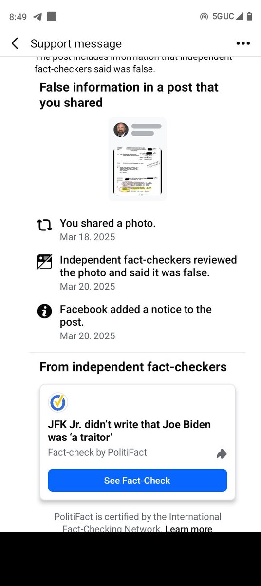 So why is Facebook still using Fake fact checkers I'm done with FB!!!