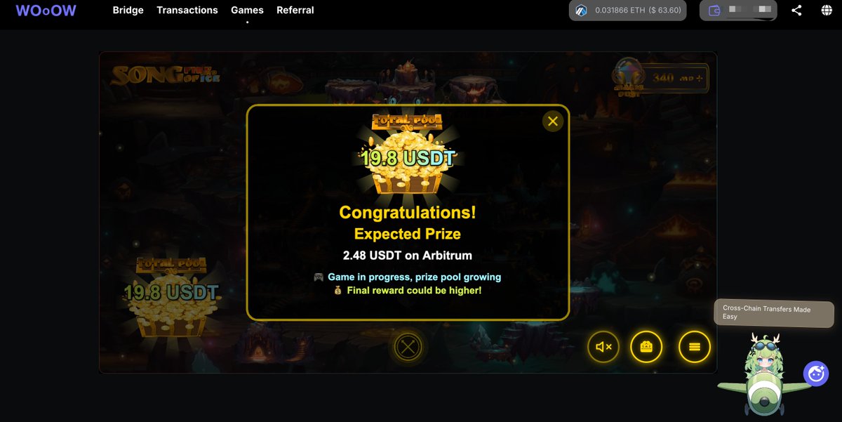 ⚔️ Forge Your Legend in WOOOW's Magical Battle Arena!  🌐wooow.fi/rewards
- Select your elemental warrior with swagger 🌟
- The 8th round of battle is now live—jump in! 🏆
- Fight for your share of the massive prize pool 💰
Power up with Magic Dust ✨ through cross-chain