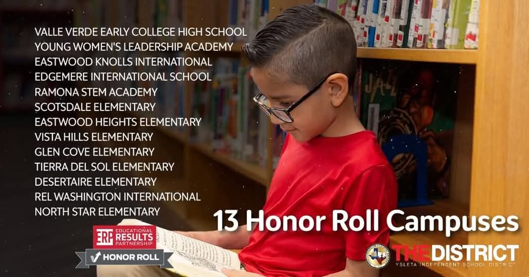 SILVERHAWKS, WE DID IT! The grades are in- we made the HONOR ROLL! 13 #THEDISTRICT schools earned a spot on the Texas Honor Roll for outperforming peers statewide. Huge shoutout to our teachers, staff, admins &amp; students for making us one of the best in TX!