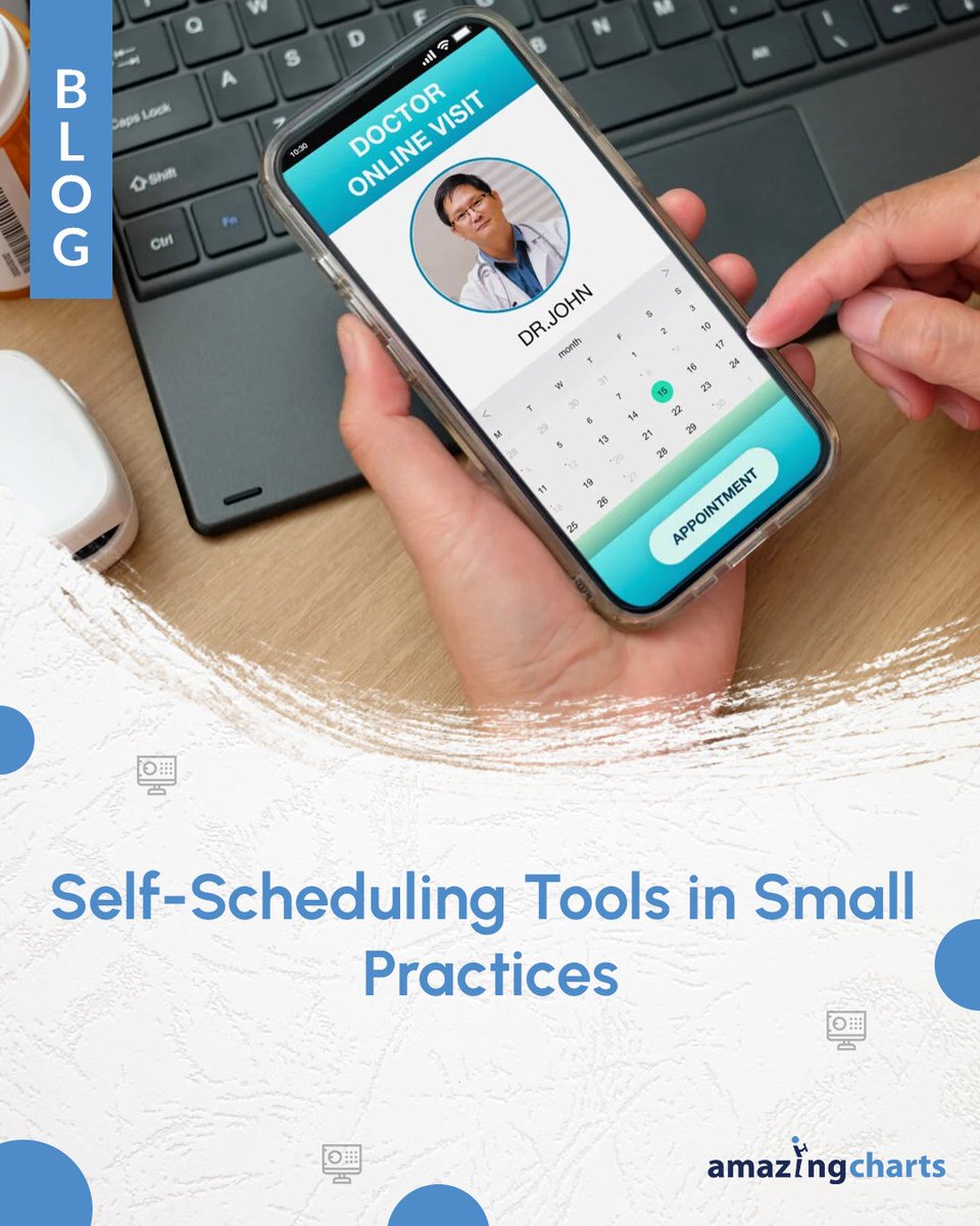 AmazingCharts's tweet image. Give your patients the freedom to book appointments on their terms while reducing administrative workload. Self-scheduling tools help small practices stay efficient, and improve patient satisfaction.

Read more: hubs.ly/Q03cXX150

#SelfScheduling #MedicalPractice