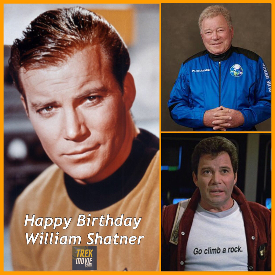 Happy 94th birthday to the actor/author/astronaut/documentarian William Shatner, James T. Kirk on the original #StarTrek &amp; TAS and in 7 Trek movies. He directed &amp; co-wrote the story for Star Trek V: The Final Frontier—and rumors say he may be ready to return to the franchise.