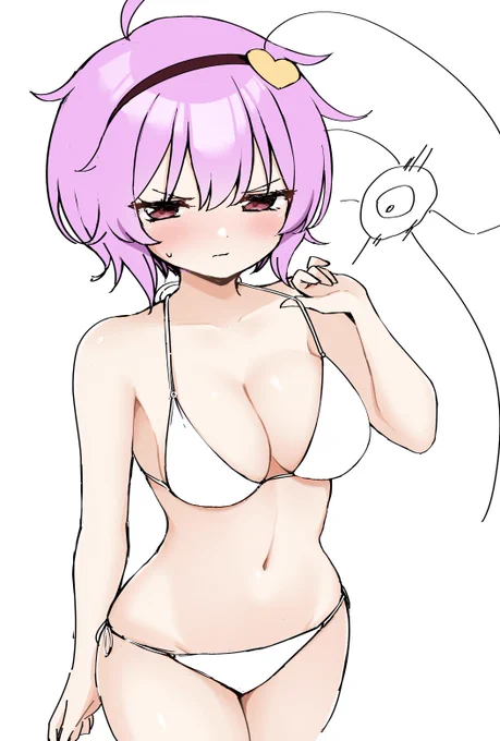 配信中に描いたさとり(まだラフ) 