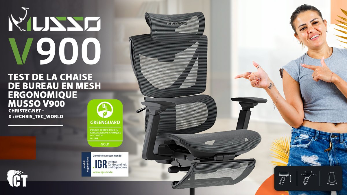 Chris_Tec_World's tweet photo. #Musso V900 : zoom sur les atouts d’une chaise ergonomique pensée pour les longues sessions. Analyse des points forts et des points faibles.
Test : https://t.co/5nWrPY8i2o
Vidéo : https://t.co/BcDte7TY50
Chaise : https://t.co/K5I3rNEHge
#ChrisTec #MussoV900 #ChineseGP #22mars https://t.co/RN2Q6081lm