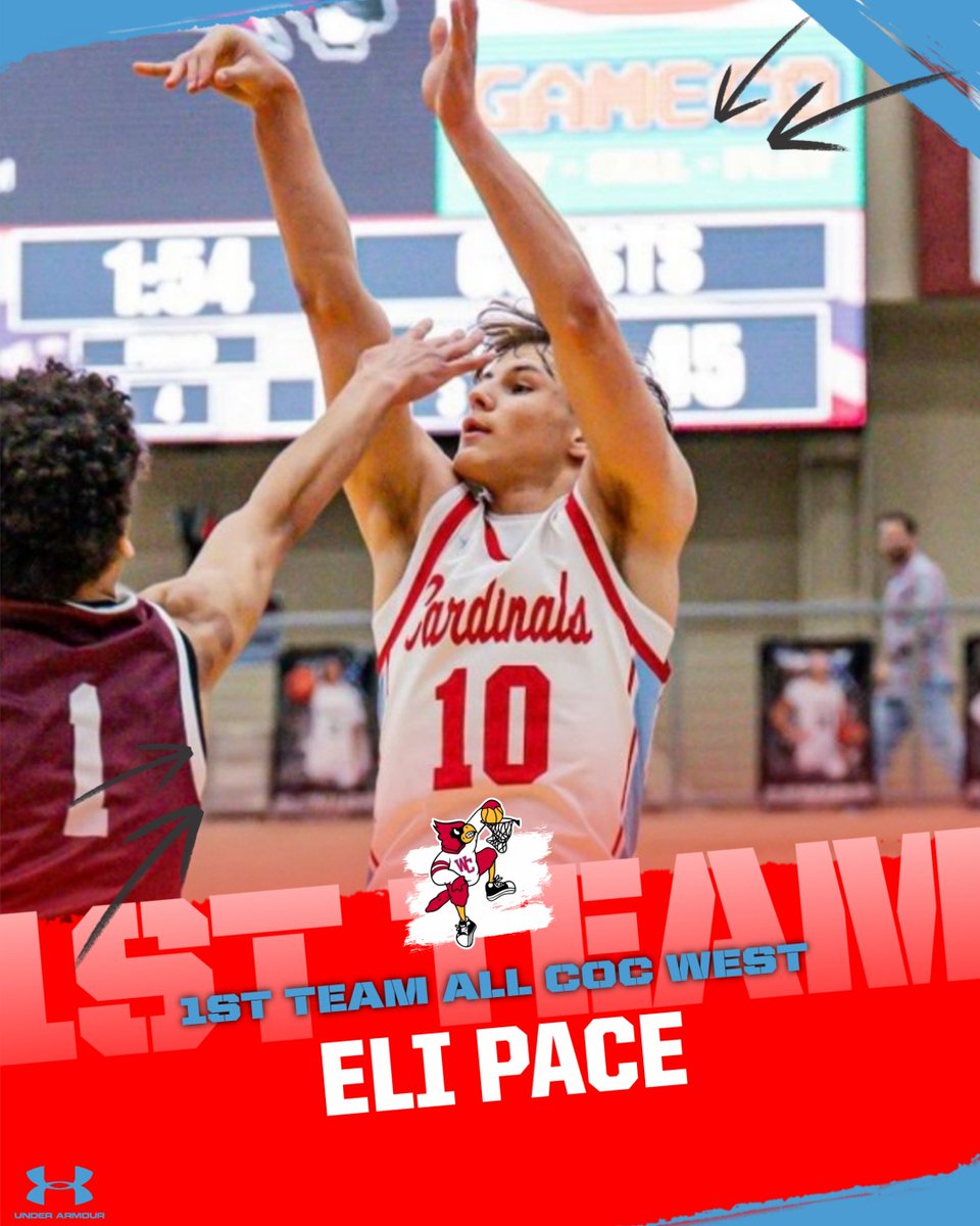 Congrats to Seniors <a href="/holton_keith22/">Holton Keith</a> and <a href="/EliPace2025/">Eli Pace</a> on being selected First Team All COC West. 🔥🚾🏀🔥