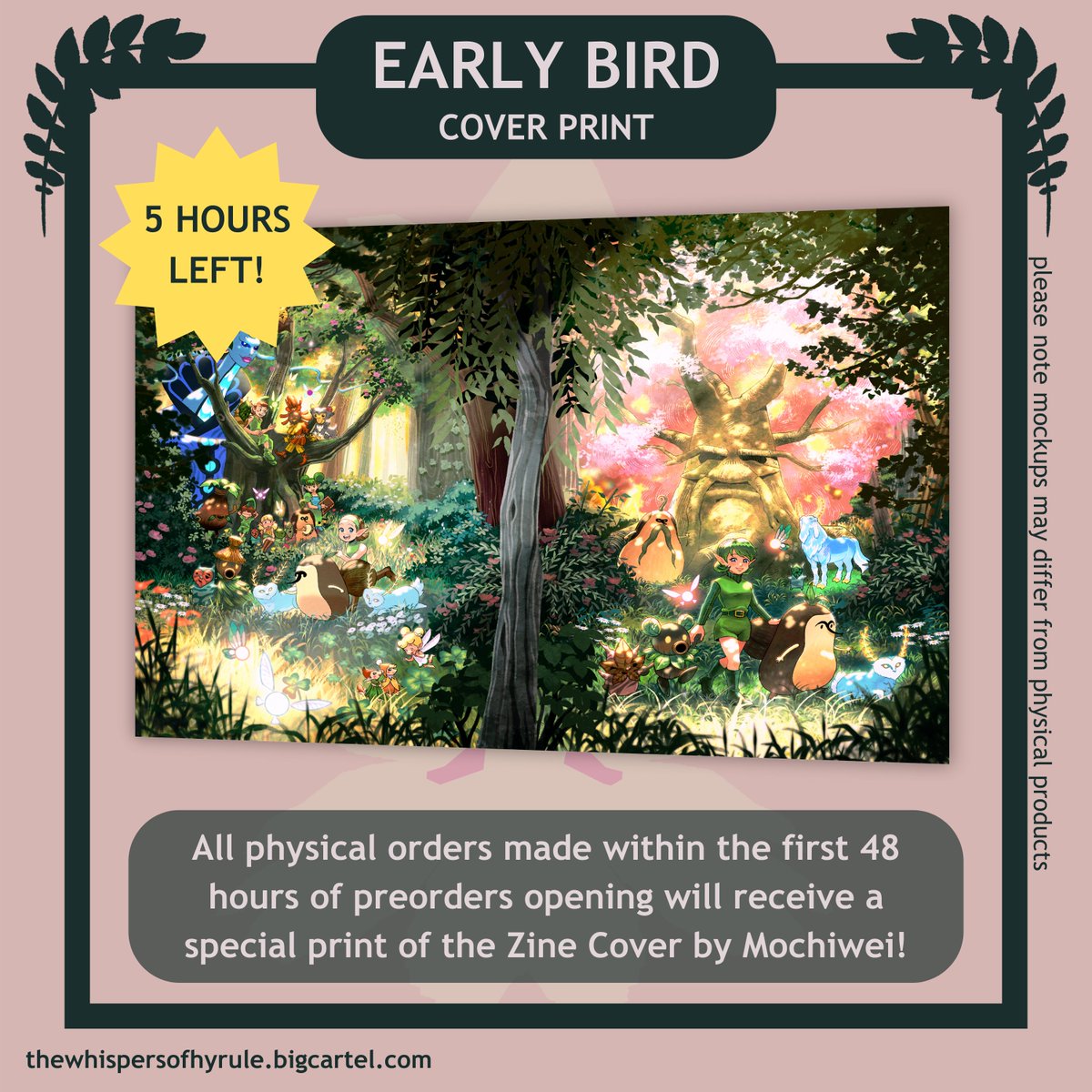 ❗️5 Hours Left❗️ 

Limited time remains to have a free cover print added to orders of physical bundles! (Ends March 22nd, 3:00PM EST) 

Artwork made by <a href="/_mochiwei/">Whit☀️Wei ⭐️Looking For Representation⭐️</a>