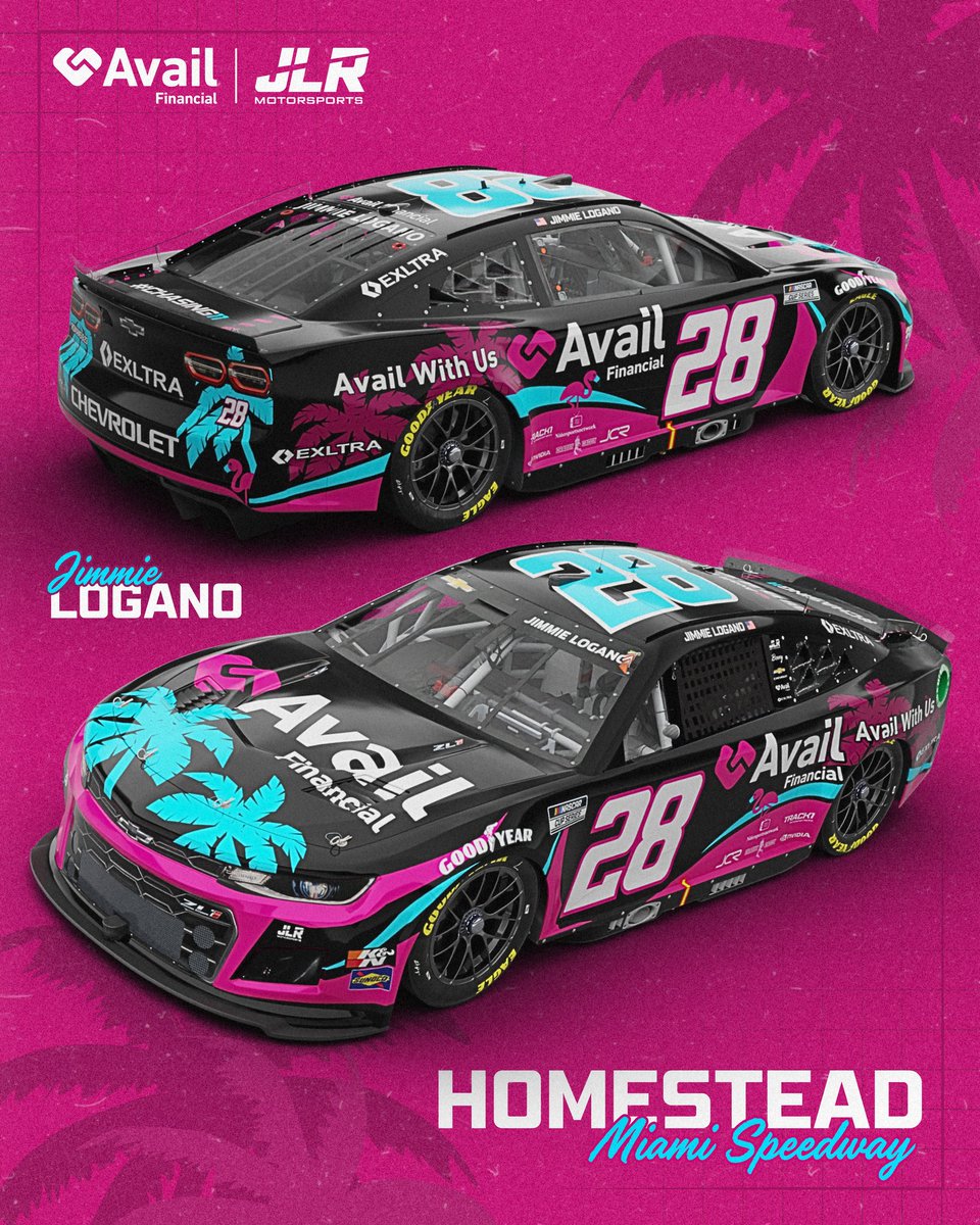 JimmieLogano's tweet photo. On Sunday, say hello to our little friend! 🏖️🦩

#NASCAR #Nascarracing #homesteadmiamispeedway https://t.co/Rz4lOsk0Ko
