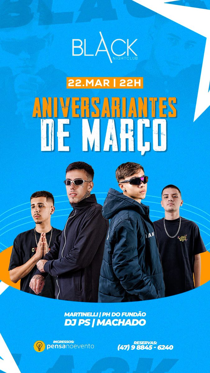 black_bnu's tweet photo. O MELHOR SÁBADO DA CIDADE É NA BLACK!🔥🥳

•Últimas reservas disponíveis: https://t.co/HzOwcc5A3o
•Brindes especiais para aniversariantes de março: https://t.co/HzOwcc5A3o
•Ingressos antecipados: https://t.co/b8eDEJ6fwr https://t.co/QoAb4F1frG