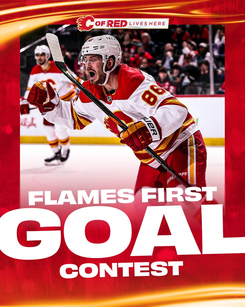 Wanna win a pair of tickets to our Apr. 3 game vs. Anaheim?

Tell us which Flame is opening the scoring this afternoon and use the hashtag #Flames1stGoal for a chance to win 'em!

A winner will be selected at random from the correct responses.