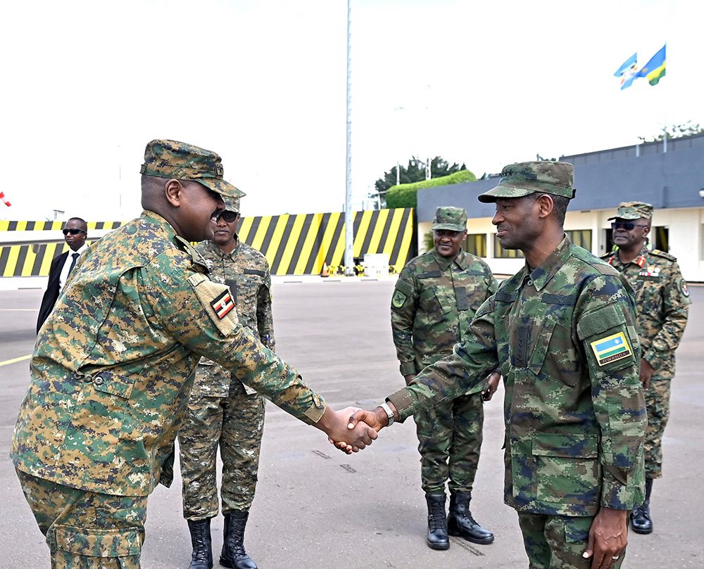 CDF Muhoozi concludes official visit to Rwanda 

<a href="/mkainerugaba/">Muhoozi Kainerugaba</a> urged the officers to adopt a broader perspective, transcending national boundaries, and to prioritize mechanisms like regional cooperation, human security, and strengthening international partnerships with Africa’s