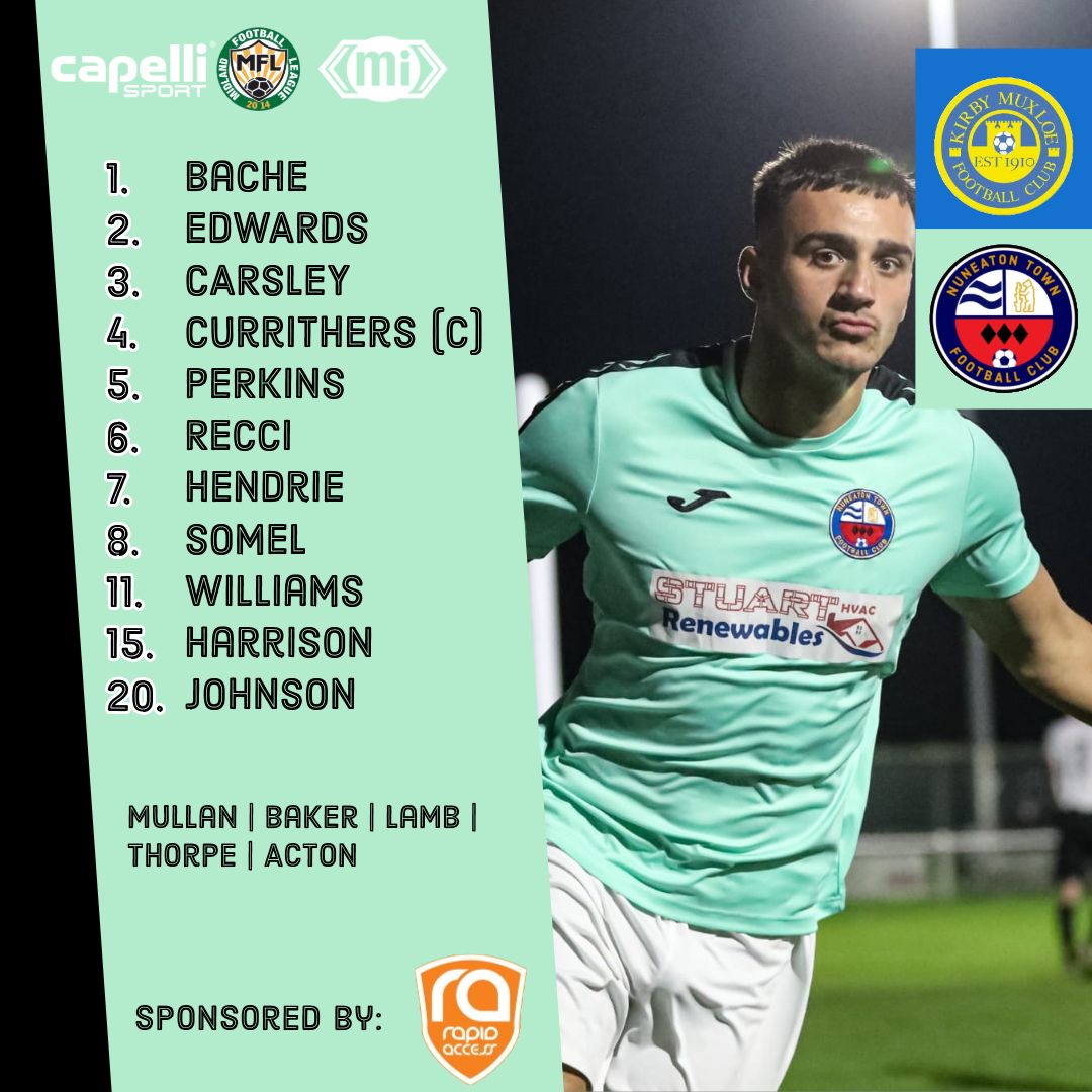 NuneatonTFC's tweet image. Team News for todays fixture is in!

#TogetherForTheTown