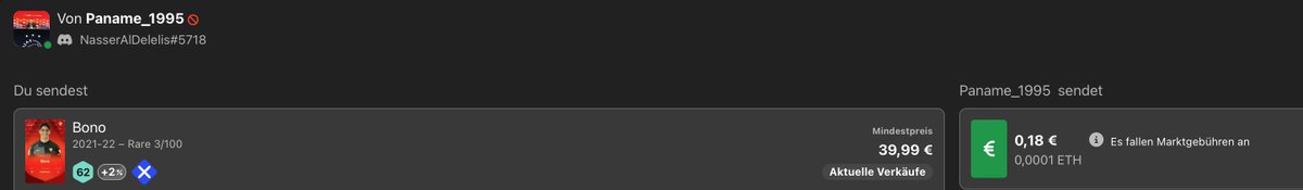 KryptoFuchs79's tweet photo. Shoutout to @Paname_1995 for the fantastic €0.18. Just the kind of manager this game needs. #Sorare https://t.co/UNSkiLo06R