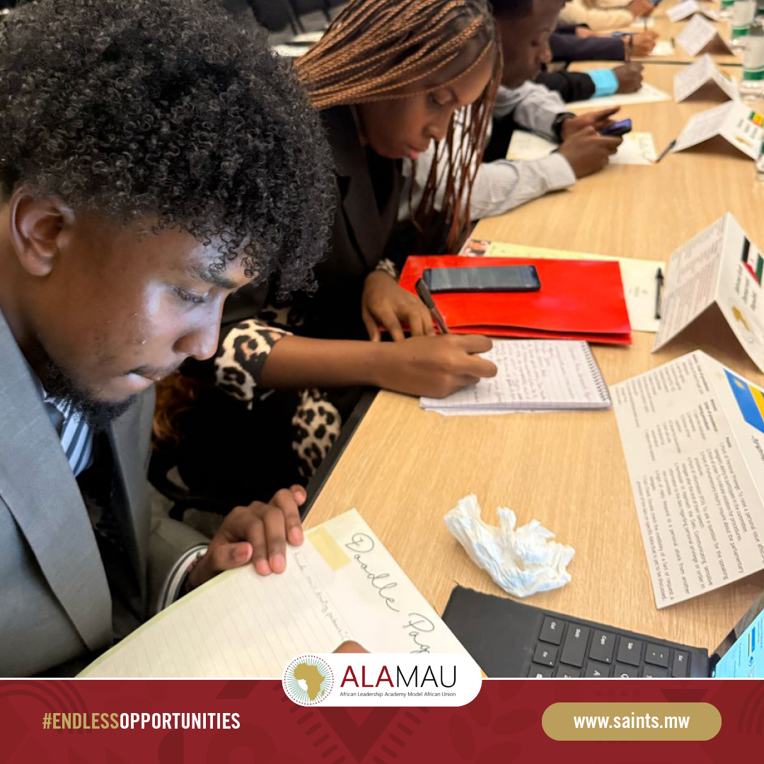 SAIntS_Malawi's tweet photo. Our #alamau_2025 delegates are getting ready for an impromptu Pan-African parliament session later today. They'll need to think on their feet and be prepared for anything. #SAIntSAtAlamau #EndlessOpportunities https://t.co/zAG2vWi0k6