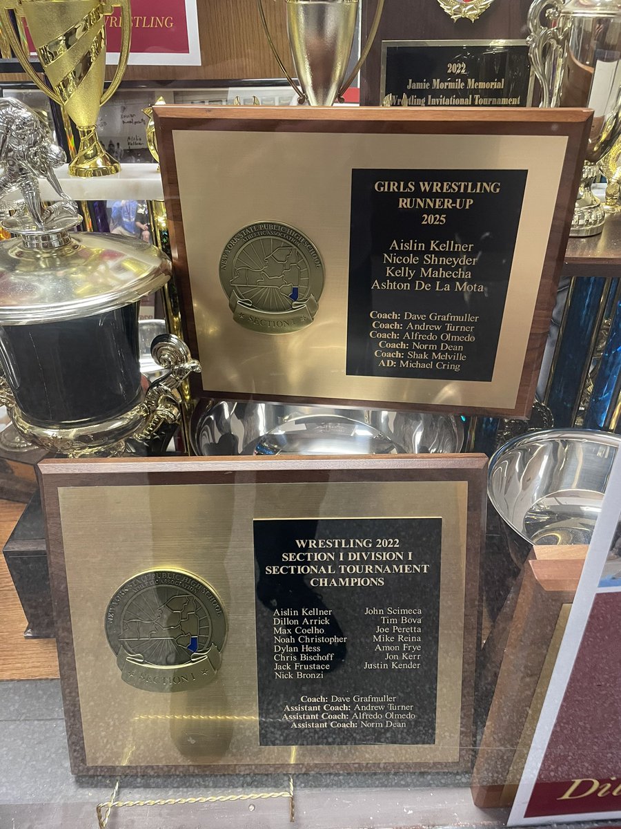 Our most recent <a href="/wrestling_one/">SectionOneWrestling</a> hardware displayed together!