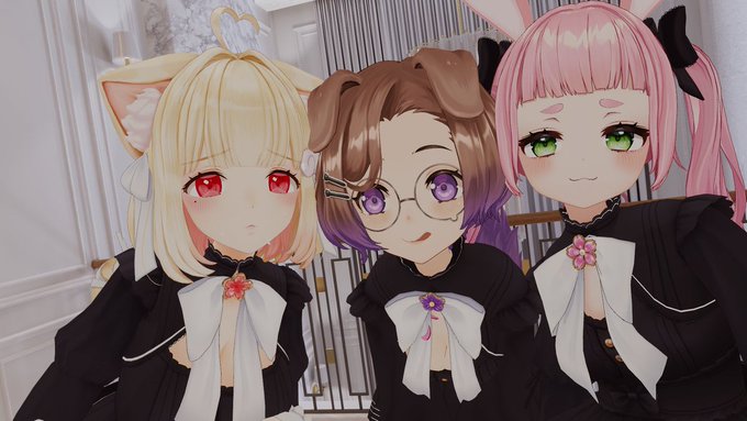 さくたろうと可愛いこちゃんたち #けもんぱ 