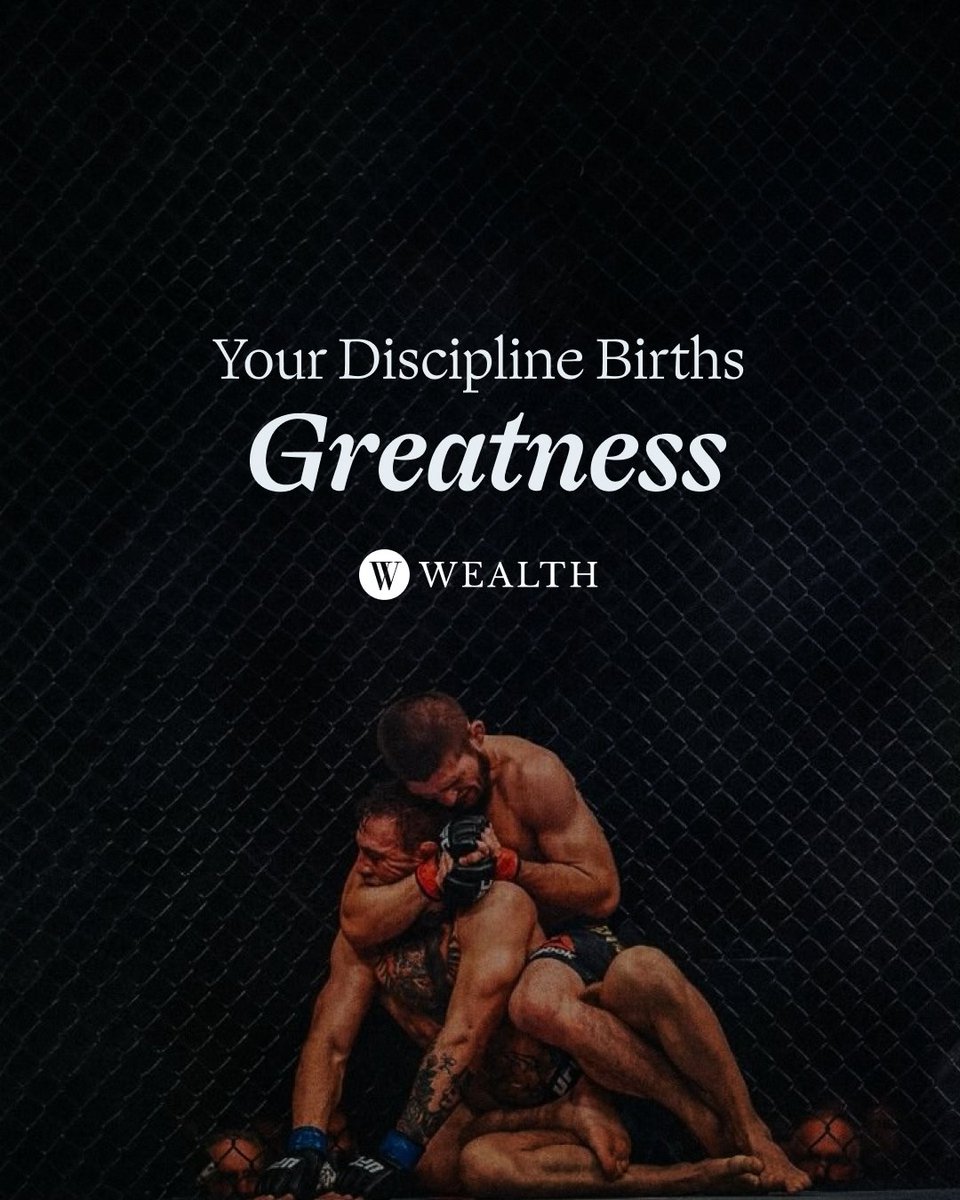 your discipline births greatness