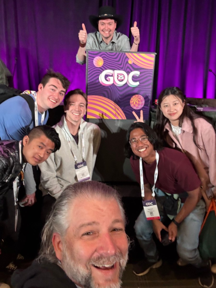 A huge congratulations to Reed Devany (C32) for his first #GDC talk! Reed was part of the What's New in Games Research panel, a series of microtalks by four researchers exploring compelling new frontiers in games and games research. We’re so proud of you!
schedule.gdconf.com/session/whats-…