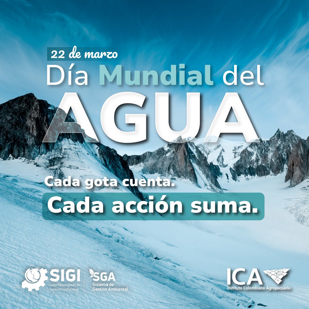 🌊 El agua que nos da vida está en riesgo ❄️💧

Los glaciares se derriten y, con ellos, perdemos nuestra mayor reserva de agua dulce. 🌍 En este #DíaDelAgua, recordemos que protegerlos es proteger nuestro futuro.