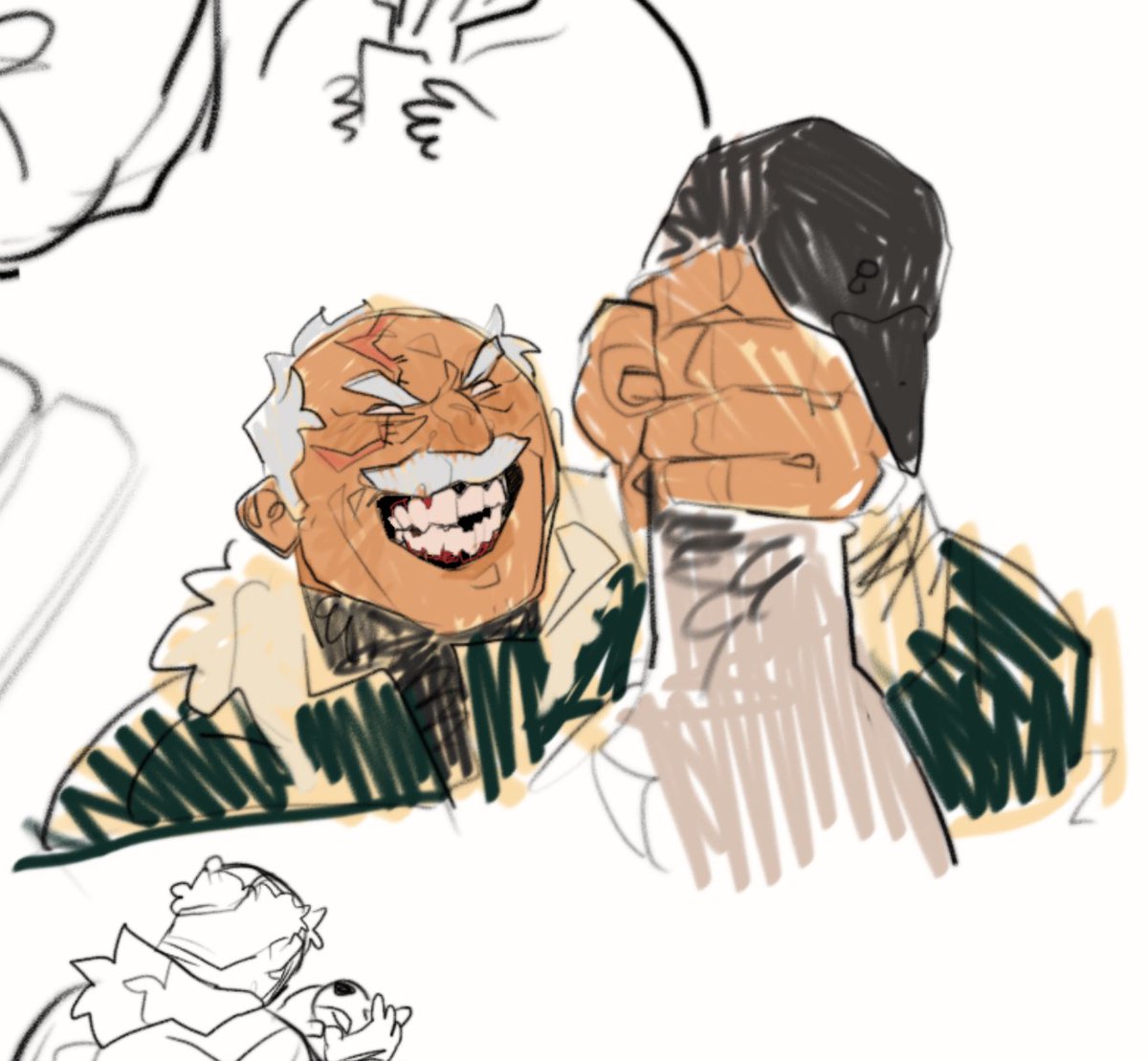 99_monochrome's tweet image. Conquest in the forest hunting with his bare hands