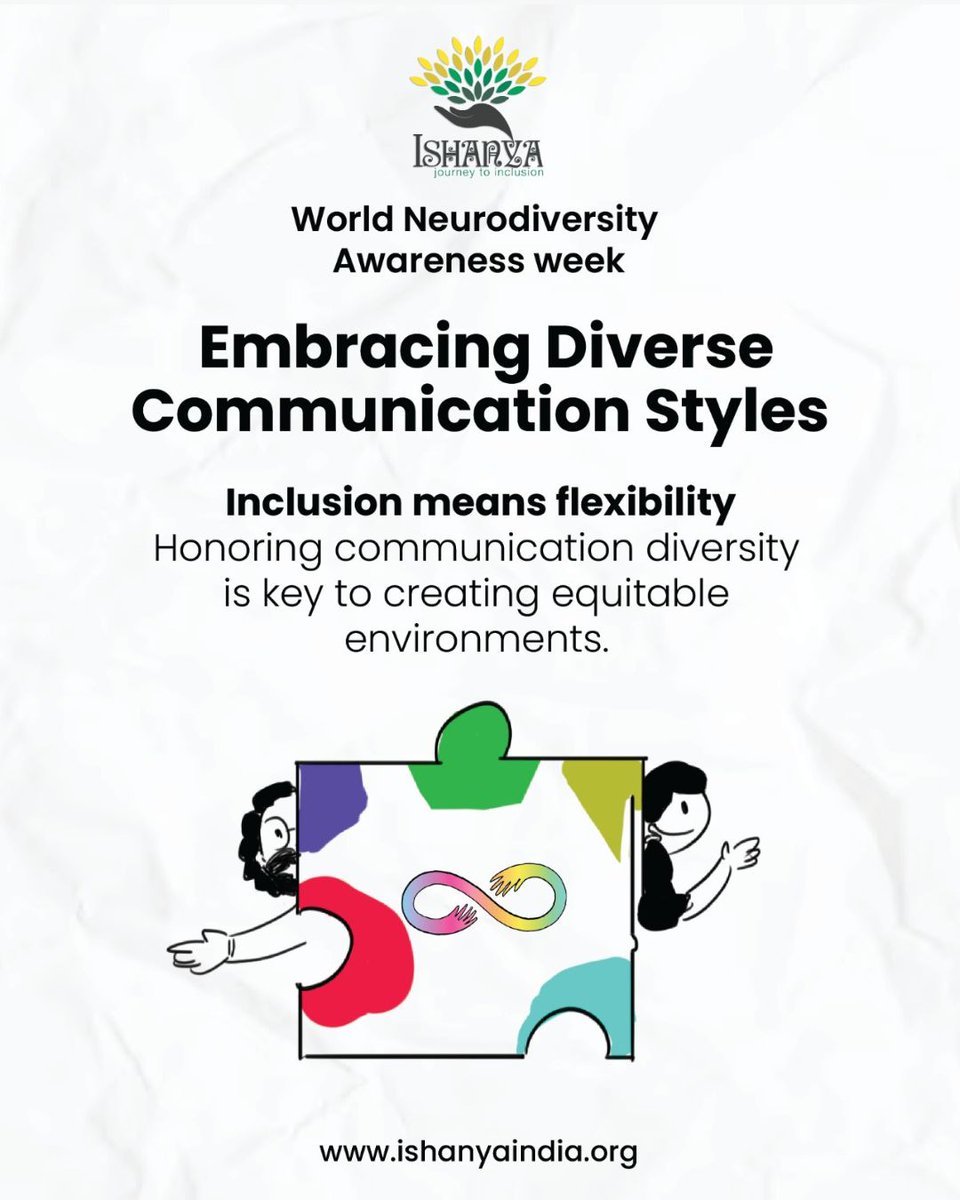 ishanyaindia's tweet image. #CommunicationDiversity #InclusivePractices #NeurodiversityWeek #IshanyaIndiaFoundation