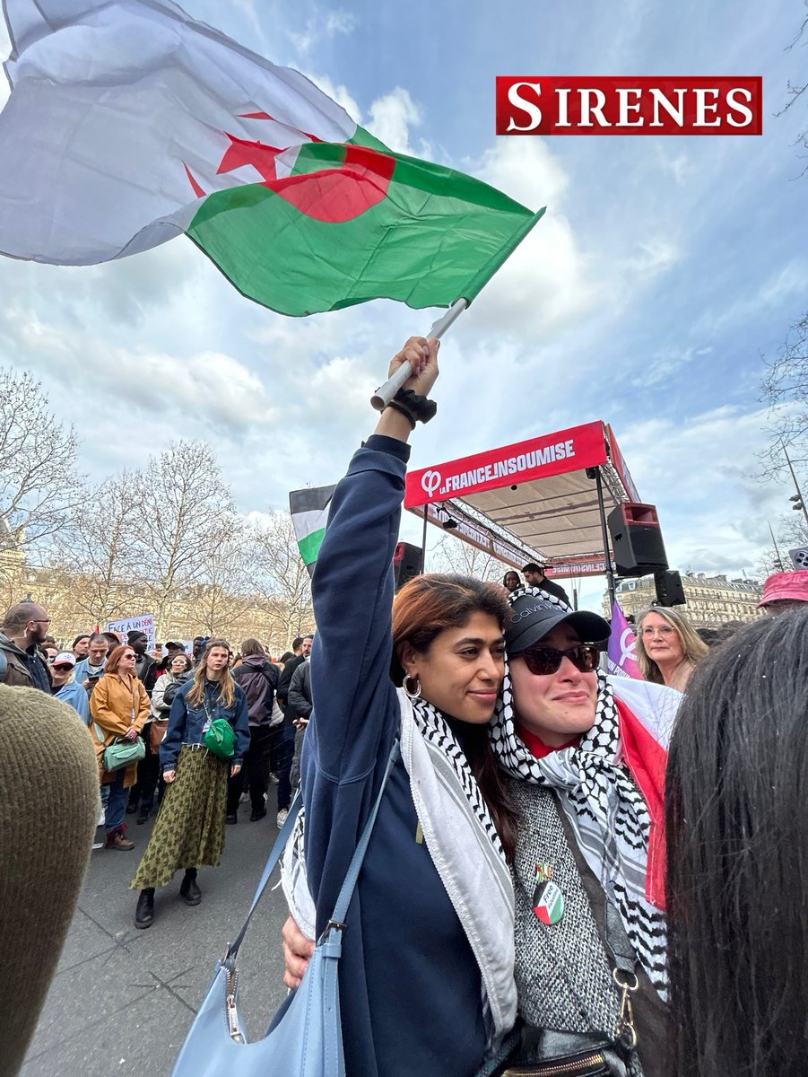 LBleuBlancRouge's tweet image. Rima Hassan, cette après-midi. 

La haine de la France, jusqu’au bout.