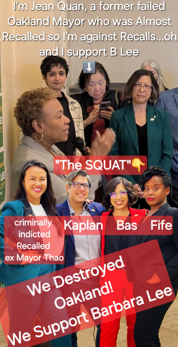 TheAllianceOrg's tweet photo. @Kaplan4Oakland Performative politics destroyed Oakland businesses &amp; workers lost jobs! #RebeccaKaplan needs to go! https://t.co/5UougkfJuB