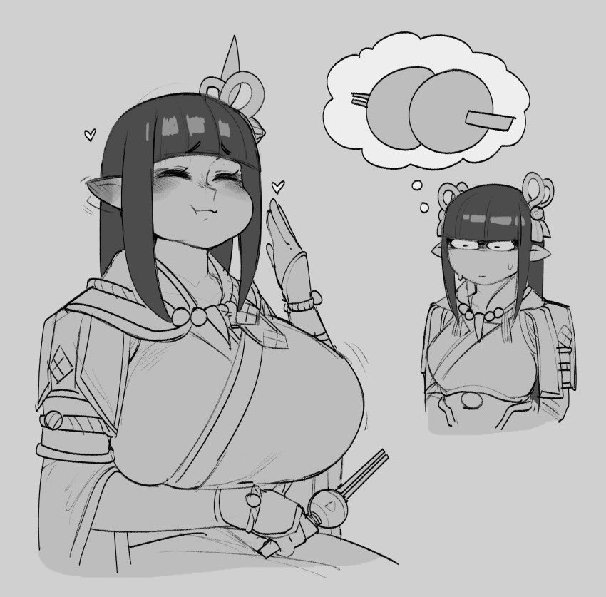BowOfKamura's tweet photo. No the Dongo does not go straight to her chest. What would make you possibly think that— https://t.co/9WjA5mHK4Q