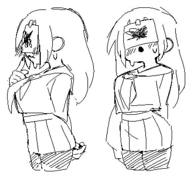 A little idea I had for a ghostly school girl that passed on while playing a game of chicken = A= 