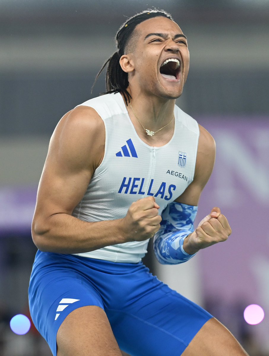 EuroAthletics's tweet photo. Emmanouil Karalis 🇬🇷 appreciation post! 🫶

He has won medals at five successive championships:

🥉 2024 World Indoors
🥈 2024 Europeans 
🥉 2024 Olympics
🥇 2025 European Indoors
🥈 2025 World Indoors 

And he is now the equal seventh highest vaulter in history with 6️⃣.0️⃣5️⃣m! 🙌 https://t.co/N2GOvR911V