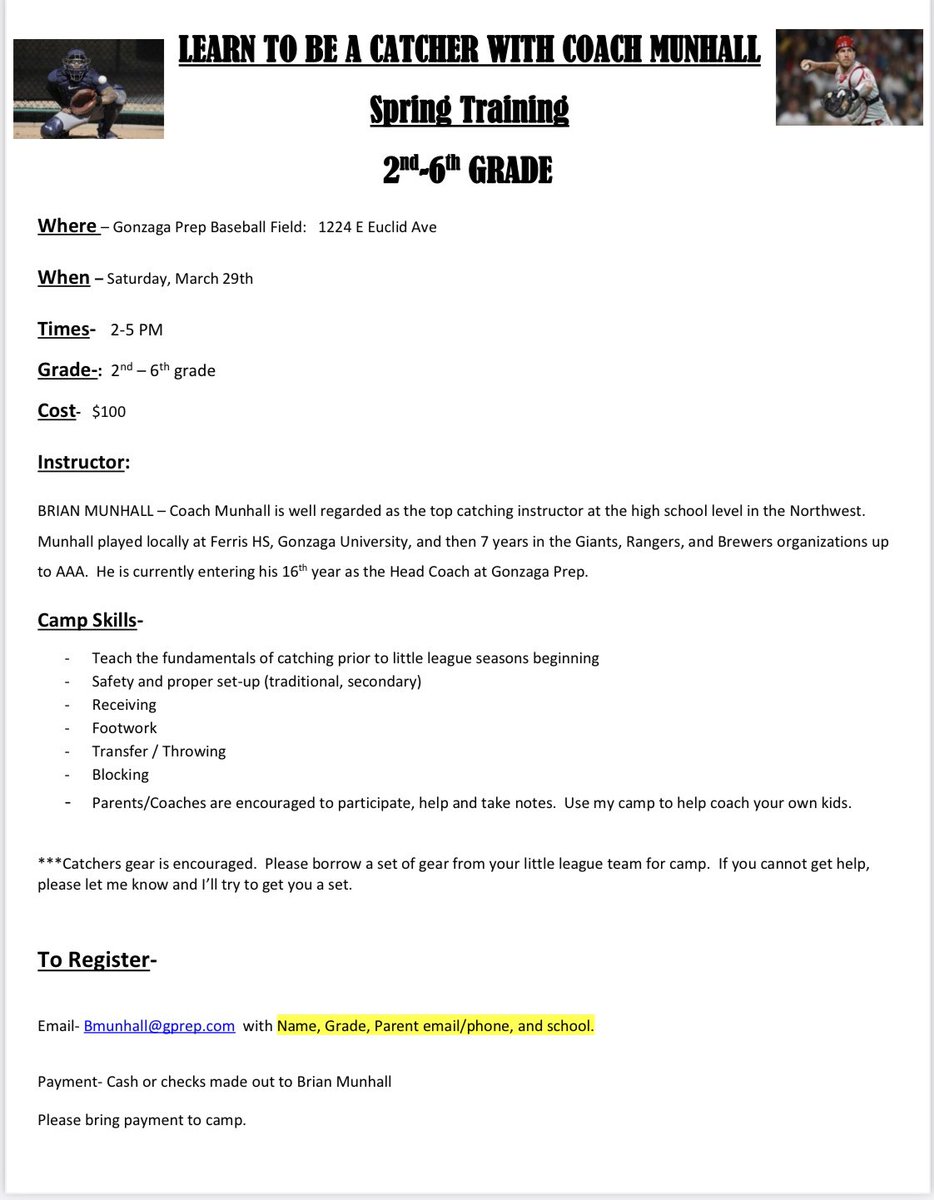 CoachMunhall's tweet photo. Only a few spots left.

Come get better before the little league season starts.

28 registered so far. https://t.co/8yYVrZ9LU0
